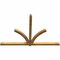 Ekena Millwork Redmond Rough Sawn Timber Gable Bracket, Western Red Cedar, 108"W x 72"H x 4"D x 4"F, 16/12 Pitch GBW108X72X0404RED00RWR - alternate 3